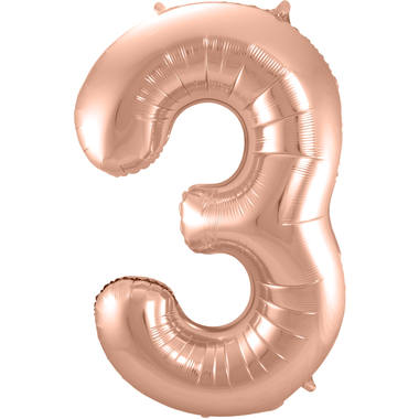 Number balloon rose gold