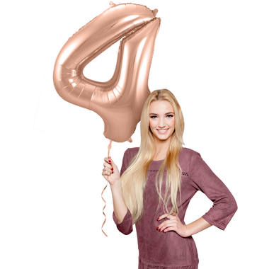 Number balloon rose gold