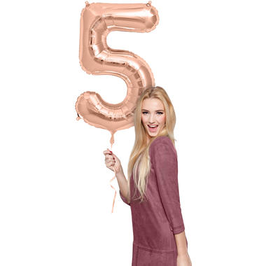 Number balloon rose gold