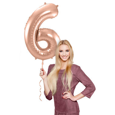 Number balloon rose gold