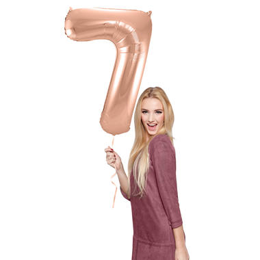Number balloon rose gold