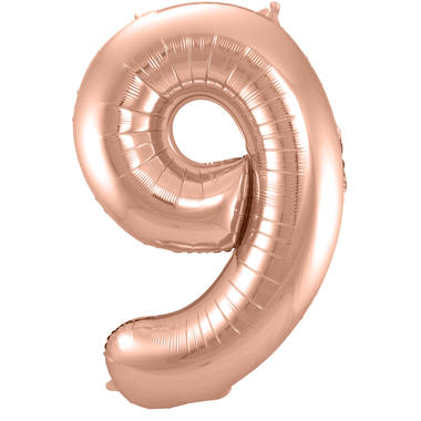 Number balloon rose gold