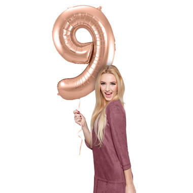 Number balloon rose gold