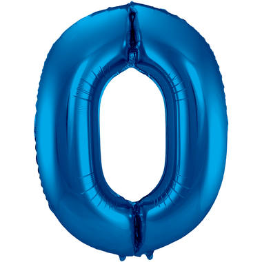 Number balloon blue