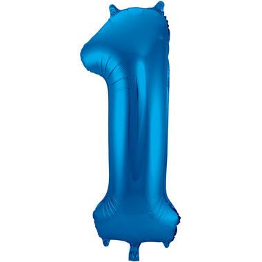 Number balloon blue