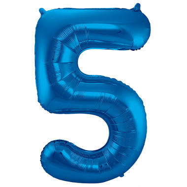 Number balloon blue