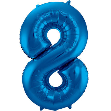 Number balloon blue