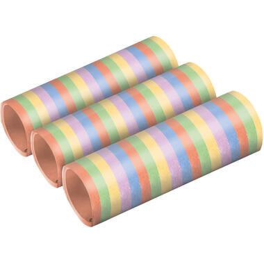 3 Streamers Stripes Pastel Paper 0.7 x 400 cm