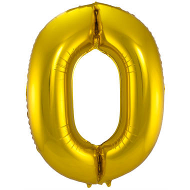 Foil balloon number gold