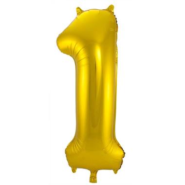Foil balloon number gold