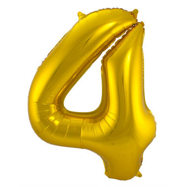 Foil balloon number gold