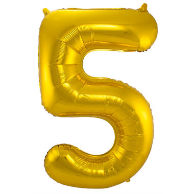 Foil balloon number gold