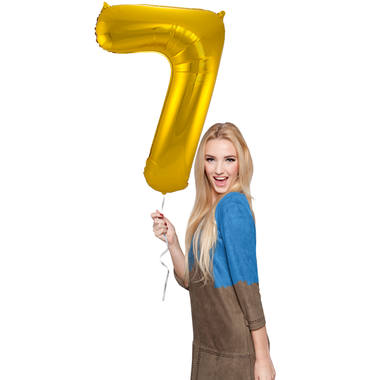 Foil balloon number gold