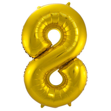 Foil balloon number gold