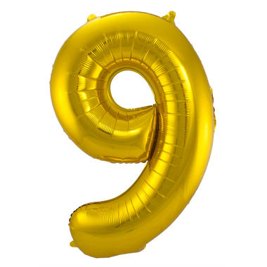 Foil balloon number gold