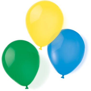 8 Latex Balloons Metallic assorted 25.4 cm / 10"