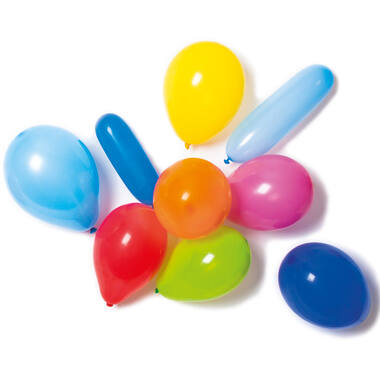 20 Latex Balloons Shapes & Colours Assorted