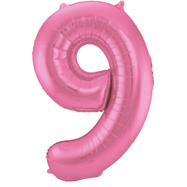 Number balloon matt pink