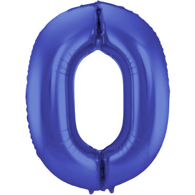 Number balloon matt blue
