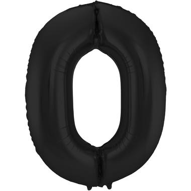 Number balloon black