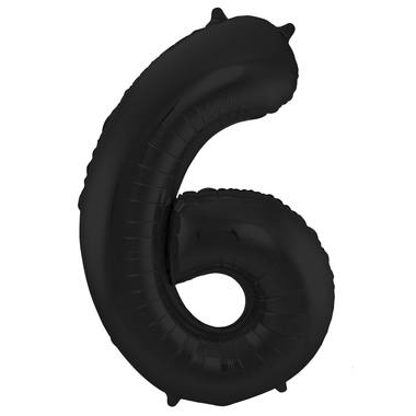 Number balloon black