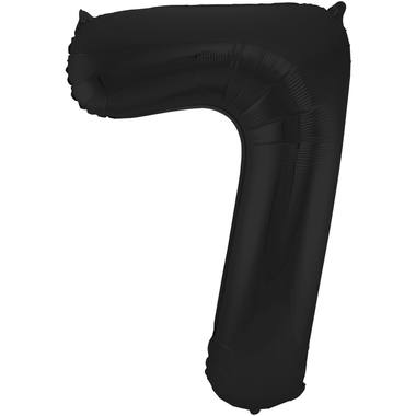 Number balloon black