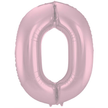 Number balloon pastel pink