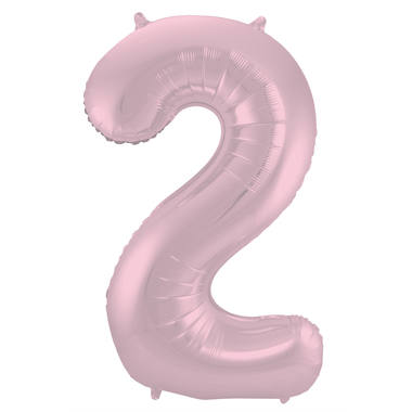 Number balloon pastel pink