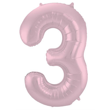 Number balloon pastel pink