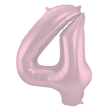 Number balloon pastel pink