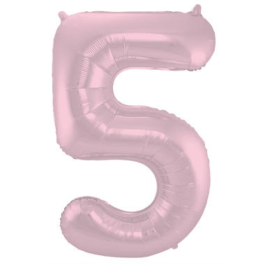 Number balloon pastel pink