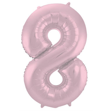 Number balloon pastel pink