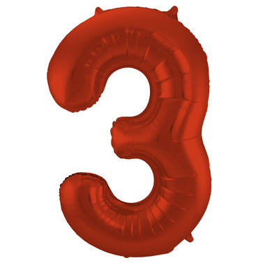 Number balloon red