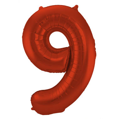 Number balloon red