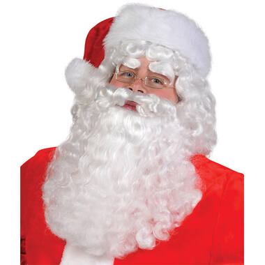 Costume Accessory Set Wig & Beard Santa One Size 2 Pieces