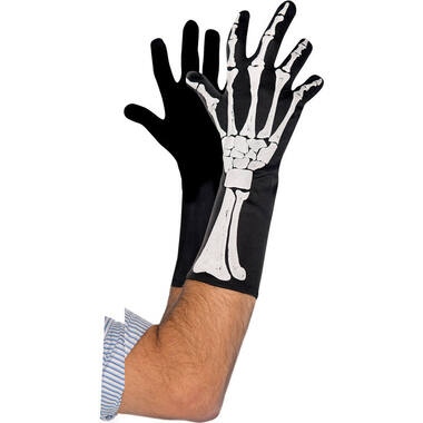 Costume Accessory Gloves Skeleton 3D One Size