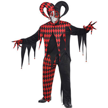 Men's Costume Krazed Jester Size XXL