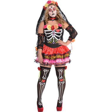 Ladies' Costume Day of the Dead Size XL