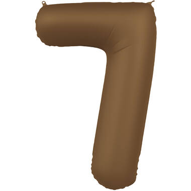 Number balloon chocolate brown