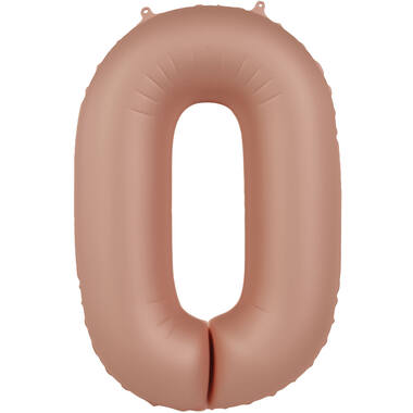 Number balloon vintage rose