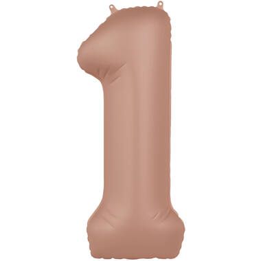 Number balloon vintage rose