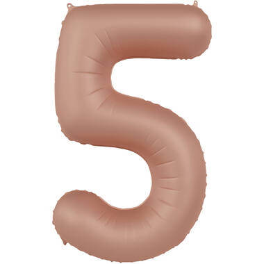 Number balloon vintage rose
