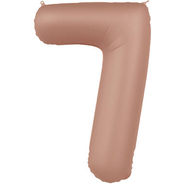 Number balloon vintage rose