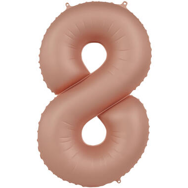 Number balloon vintage rose