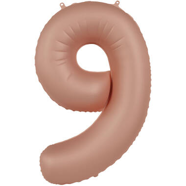 Number balloon vintage rose