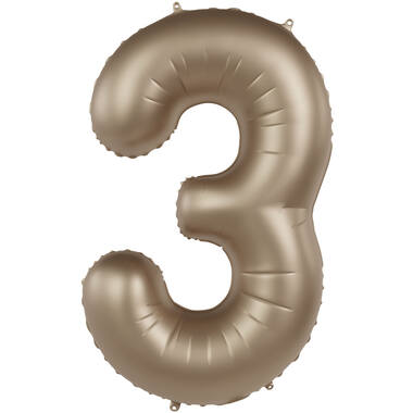 Number balloon starlight gold