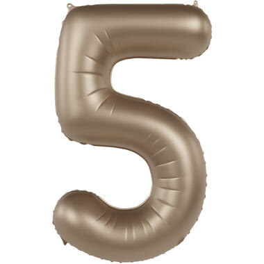 Number balloon starlight gold