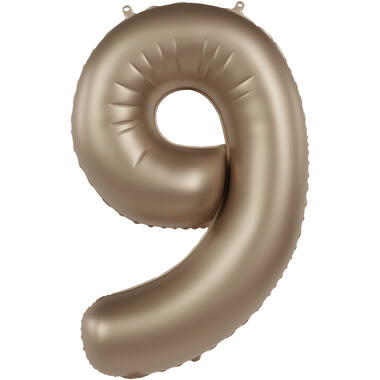 Number balloon starlight gold