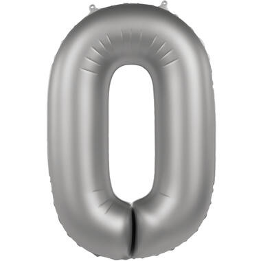 Number balloon moonlight silver