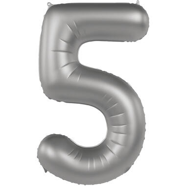 Number balloon moonlight silver